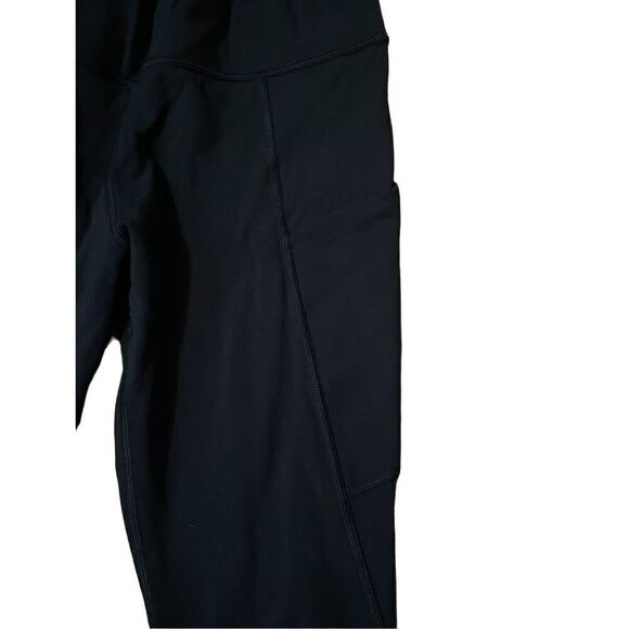 Athleta Blue 7/8 cropped leggings with side zipper pocket Size Medium - Picture 4 of 7